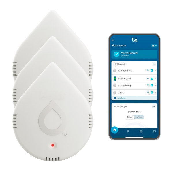 Moen Smart Water Leak Detector & Reviews | Wayfair